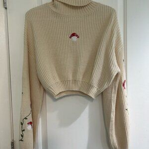 sweater with vines